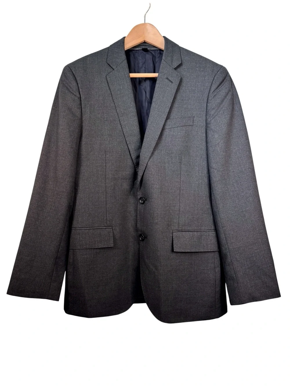 J Crew Ludlow Loro Piana Super 120s Wool Blazer 38S Dark Gray Suit Jacket